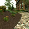 Brown Rubber Mulch Commercial Landscaping